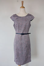 Review Tweed Pencil Dress with Belt Size 12
