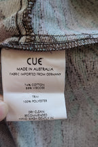 Vintage Cue Botanical Print Shift Dress Size 6