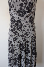 Vintage Y2K Tea Berry Floral Lace Cowl Neck Dress Size 8/10