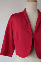 Perri Cutten Structured Cropped Blazer in Pink Size 10