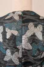 Contony Black Label Metallic Butterfly Sheath Mini Dress Size 14/16