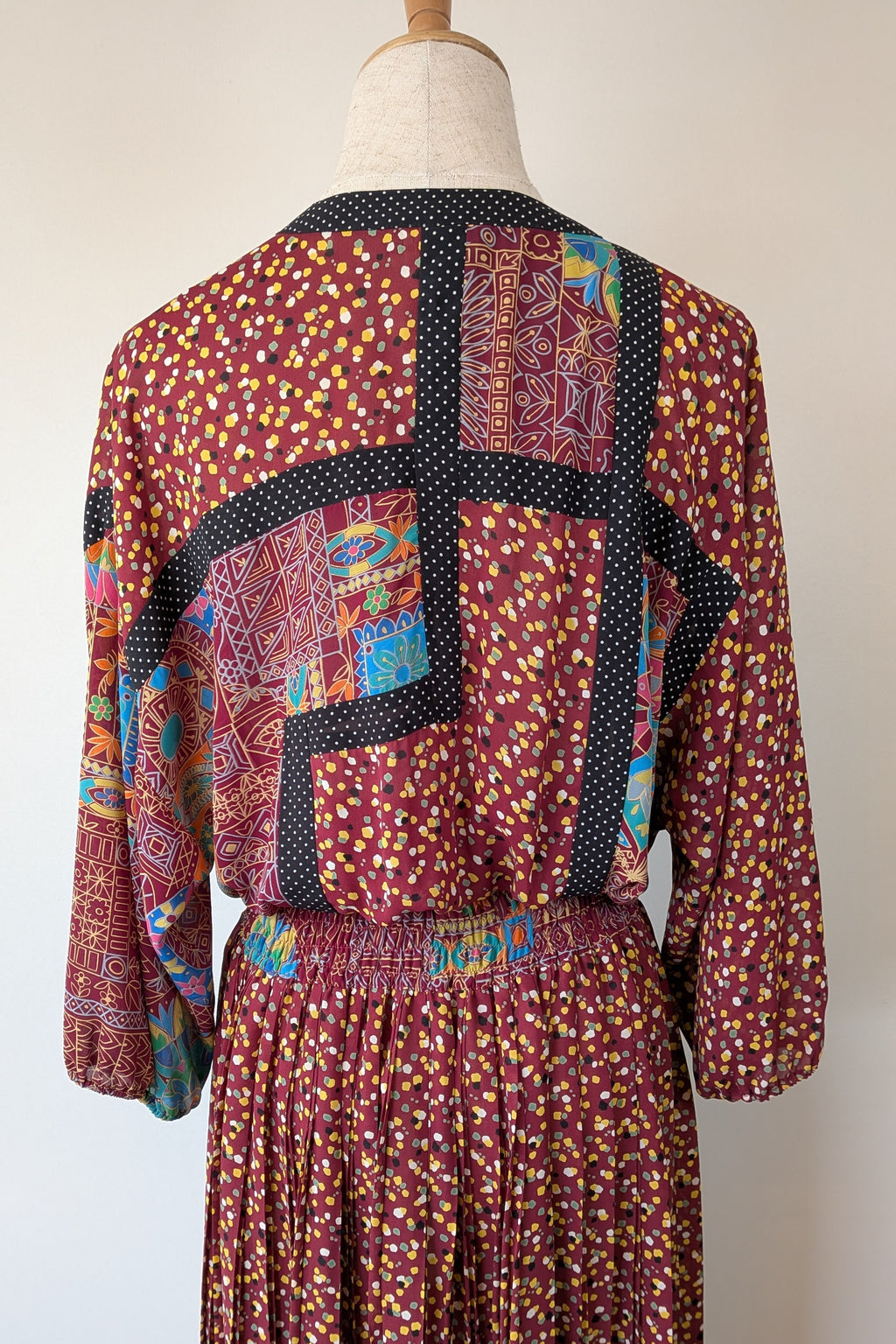 Vintage 80s Diane Freis Georgette Dress Size L