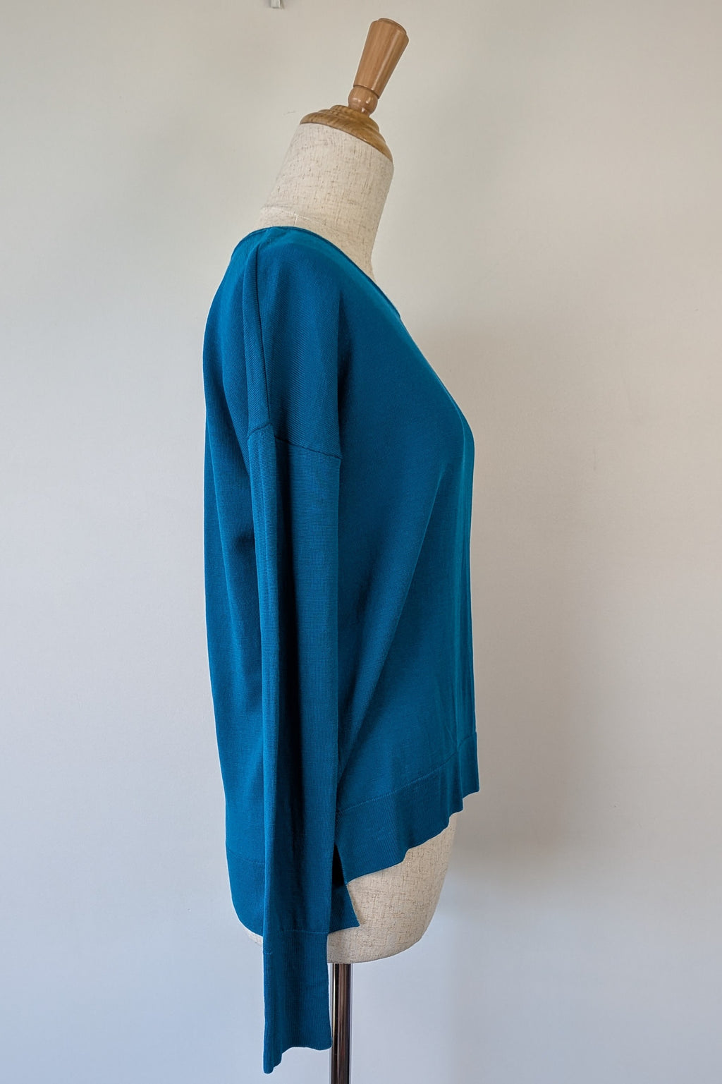 Uniqlo Teal 100% Merino Wool Sweater Size M