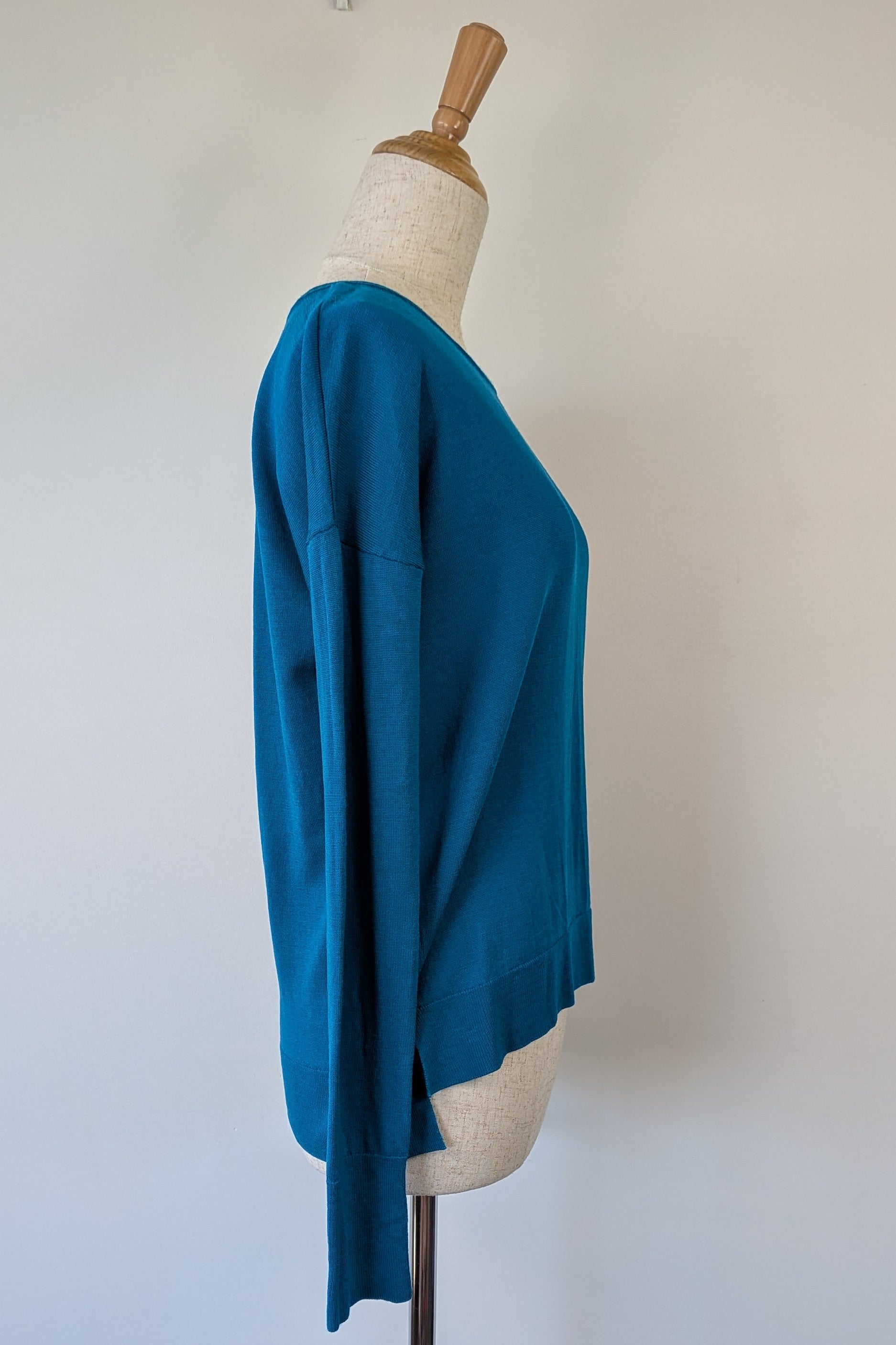 Uniqlo Teal 100% Merino Wool Sweater Size M