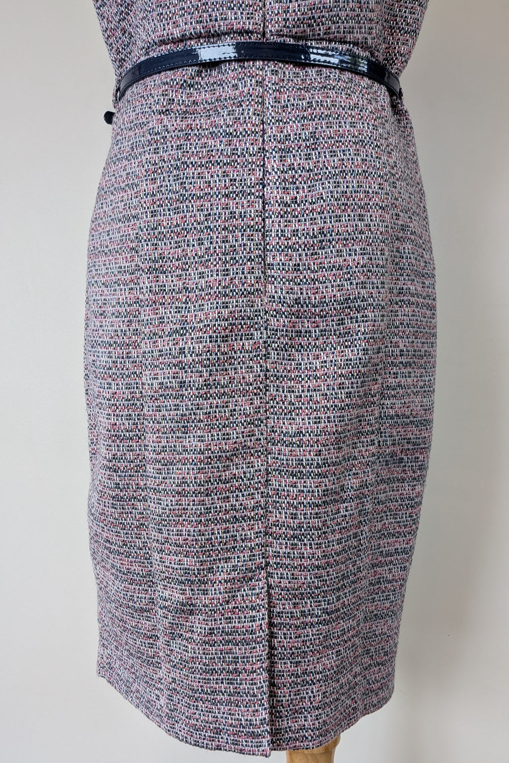 Review Tweed Pencil Dress with Belt Size 12