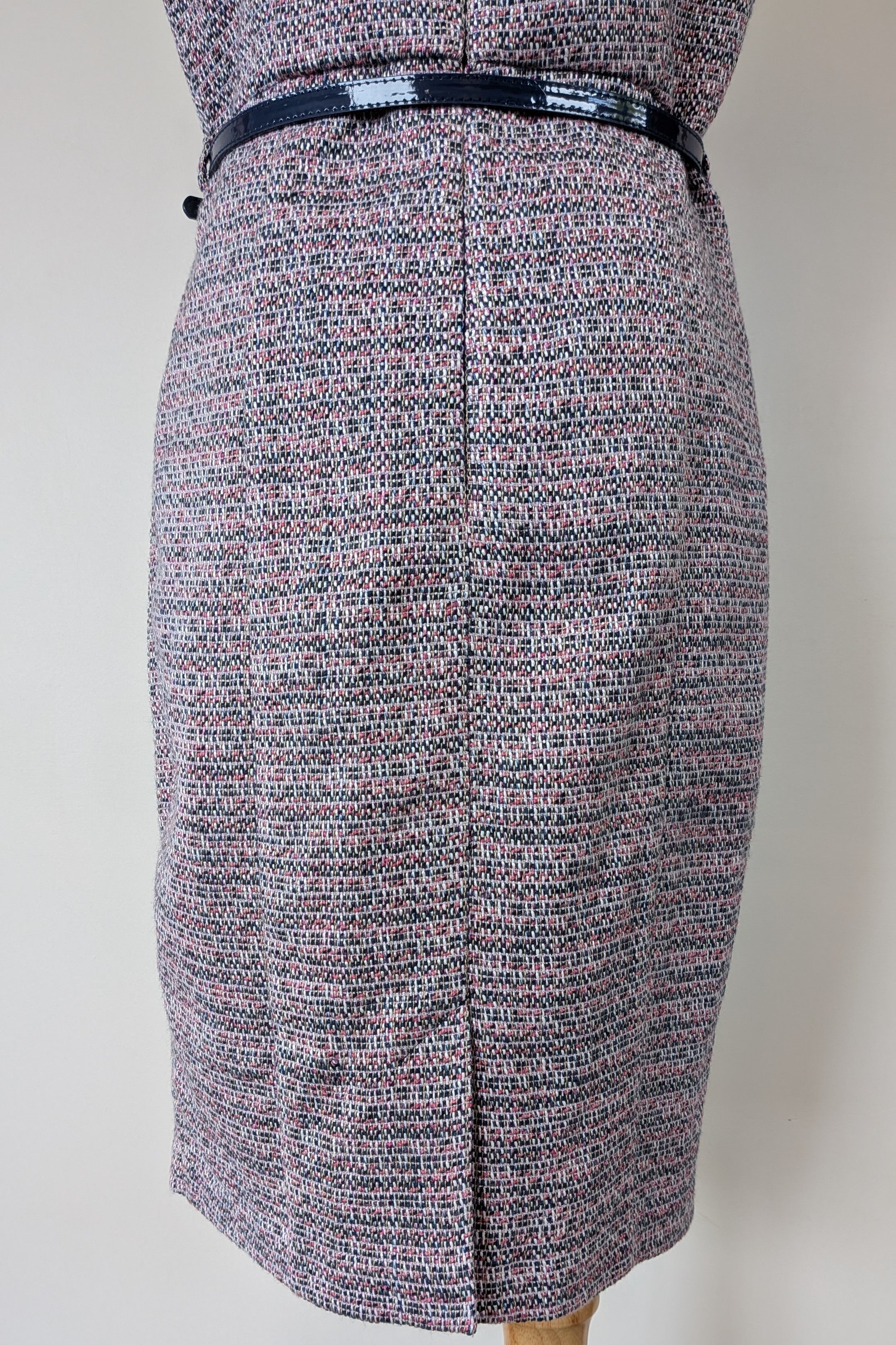 Review Tweed Pencil Dress with Belt Size 12