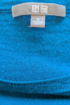 Uniqlo Teal 100% Merino Wool Sweater Size M
