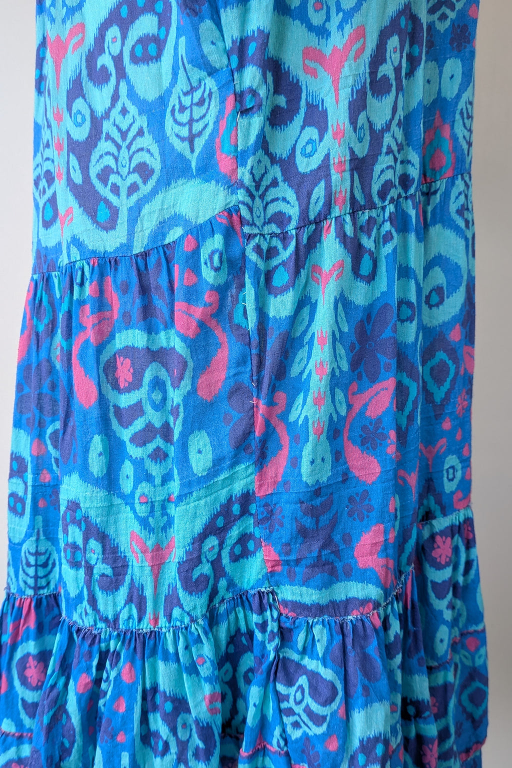 Naudic Cotton Bohemian Midi Dress Size S