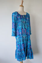 Naudic Cotton Bohemian Midi Dress Size S