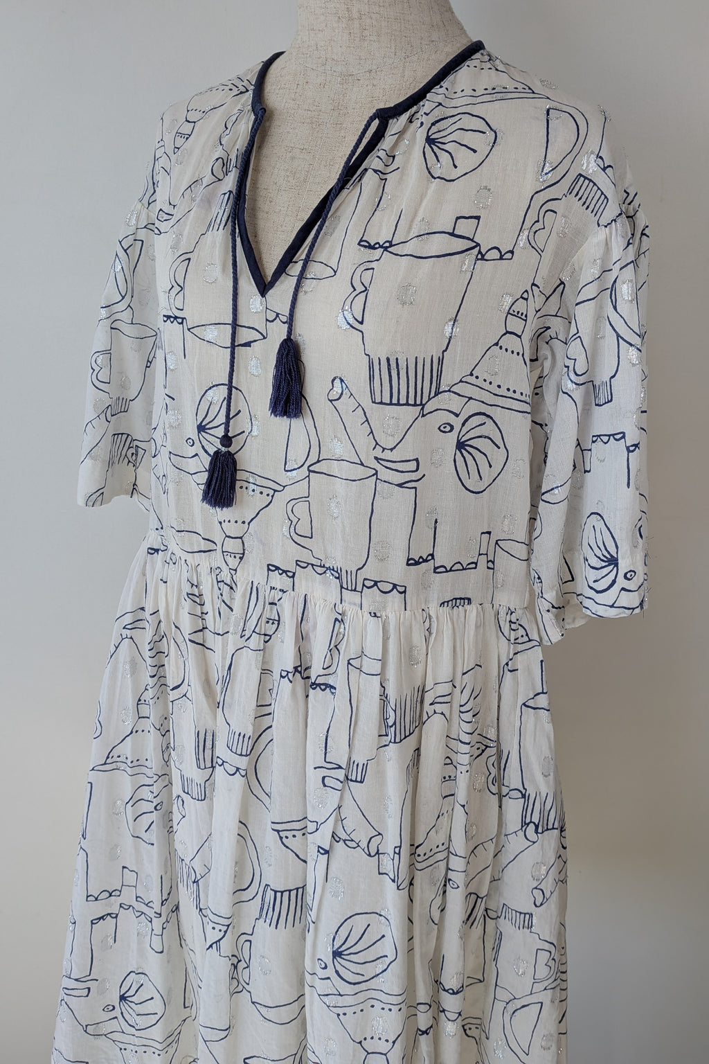 Gorman x Monika Forsberg Elephant Tea Dress Size 6