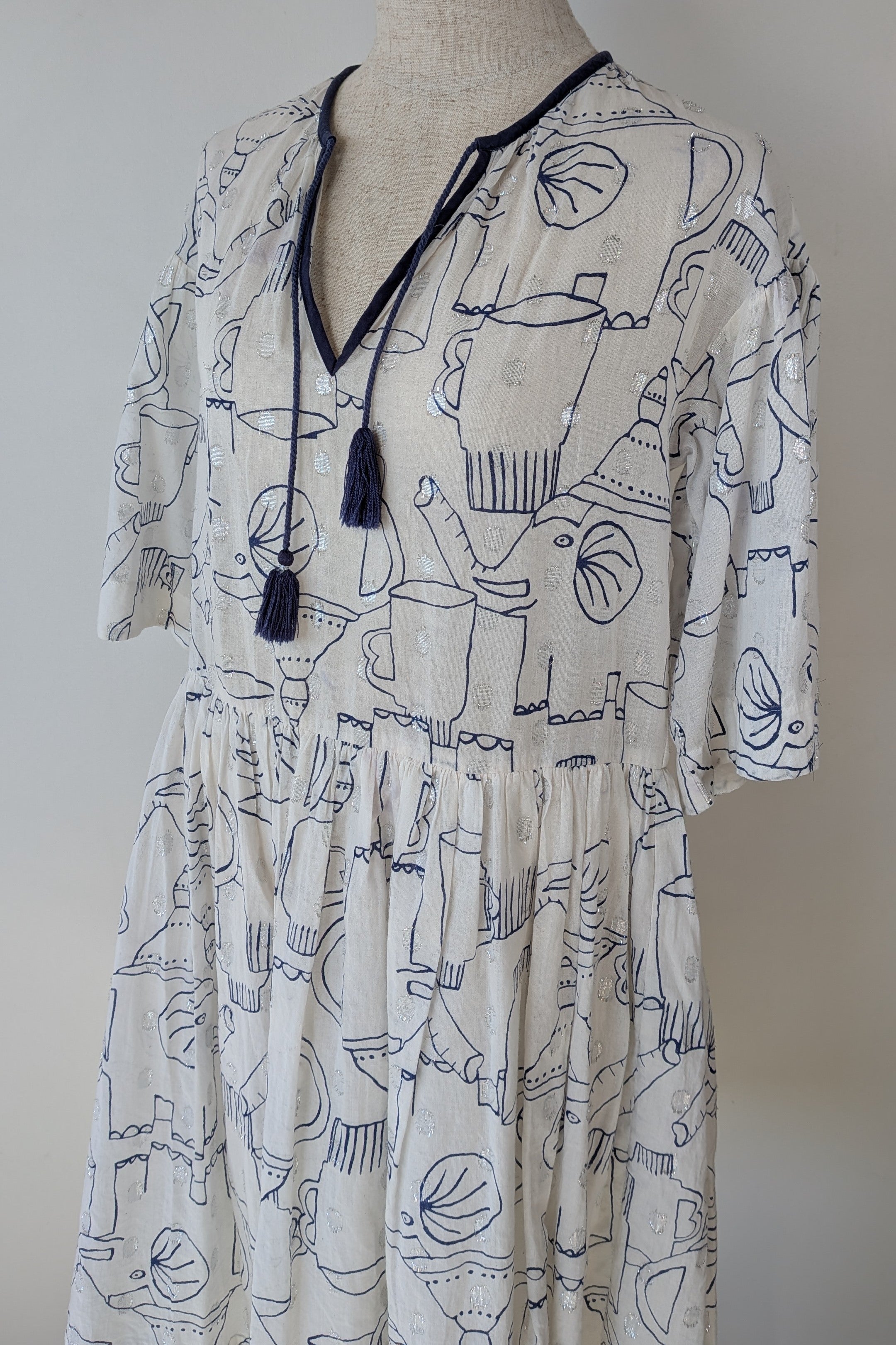 Gorman x Monika Forsberg Elephant Tea Dress Size 6