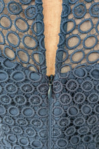 Review Teal Lace Drop Waist Dress Size 6