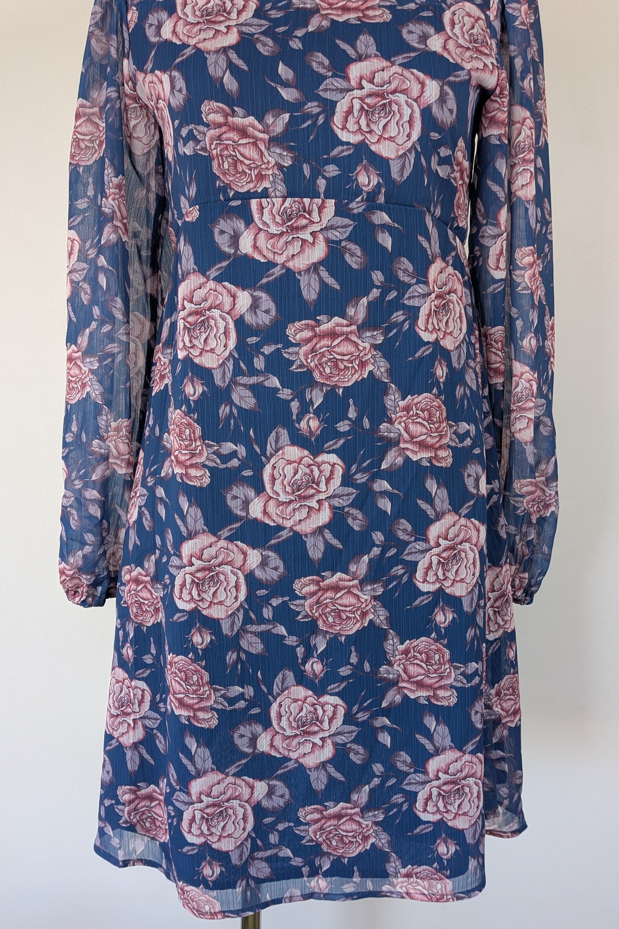 Origami Girls Navy Floral Dress Size 16 Brand New With Tags RRP $89.99