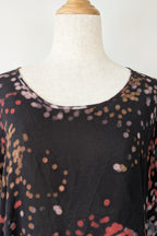 Vintage Y2K Kingan Jones 100% Silk Abstract Dot Top Size 12