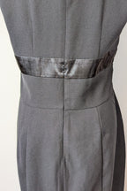 Vintage Y2K Crossroads Sleeveless Black Bow Cocktail Dress Size 12/14