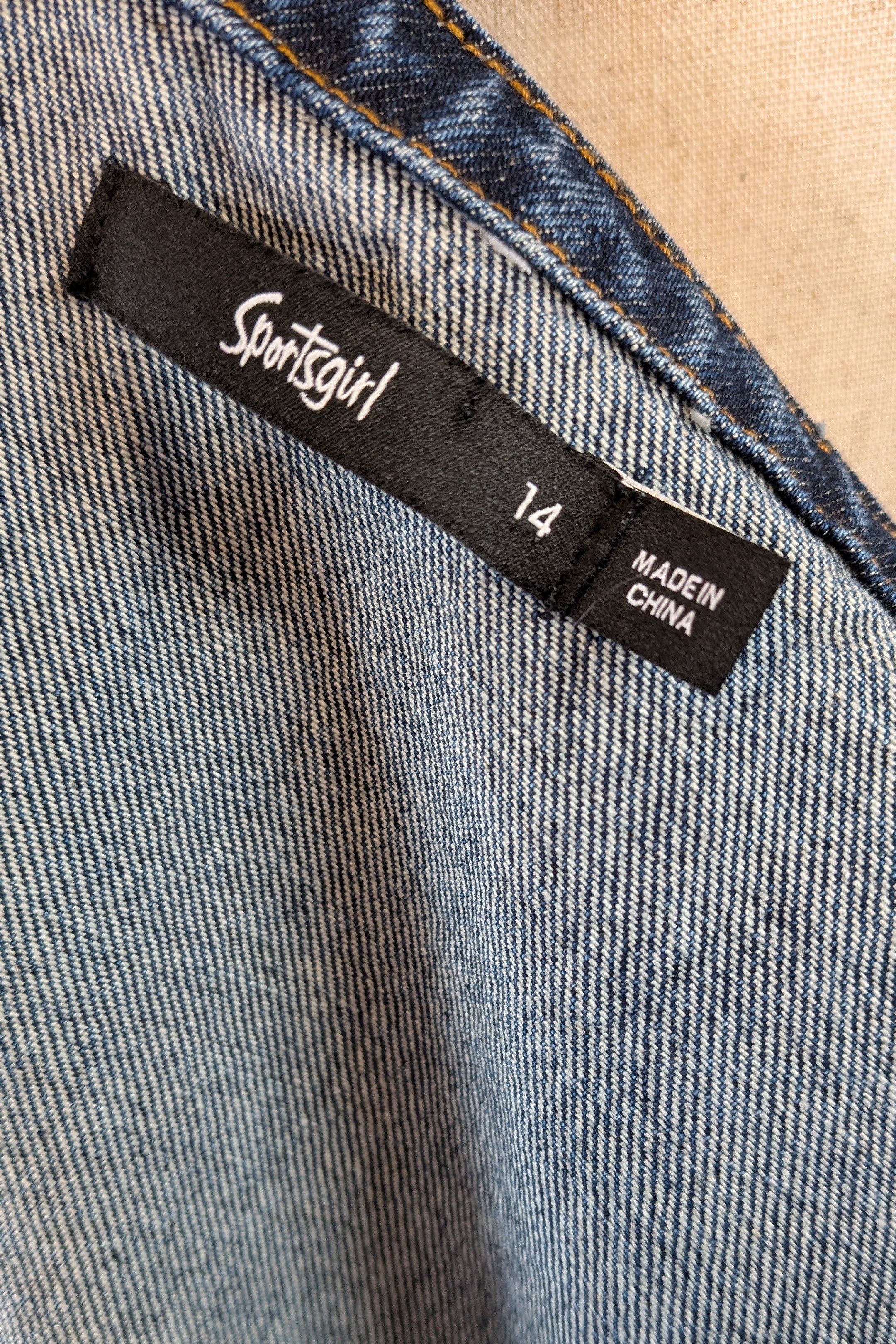 Sportsgirl Denim Mini Dress Size 14