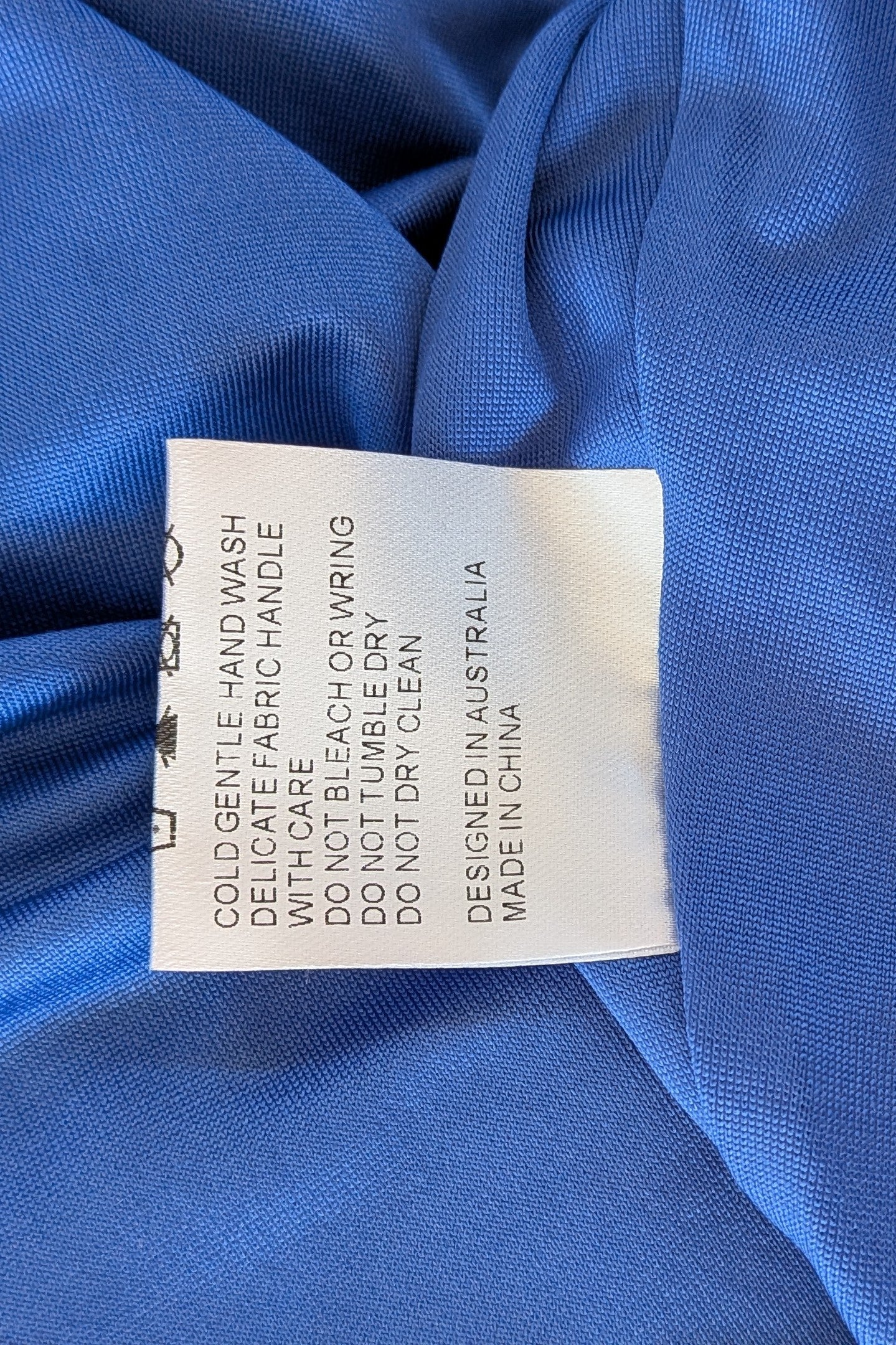 Luck & Trouble Lovesick Recycled Mesh Dress in Blue Size 16 BNWT RRP $70