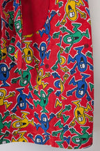Vintage 80s GJ Design Australia Mr. Men Smock Dress Size 6
