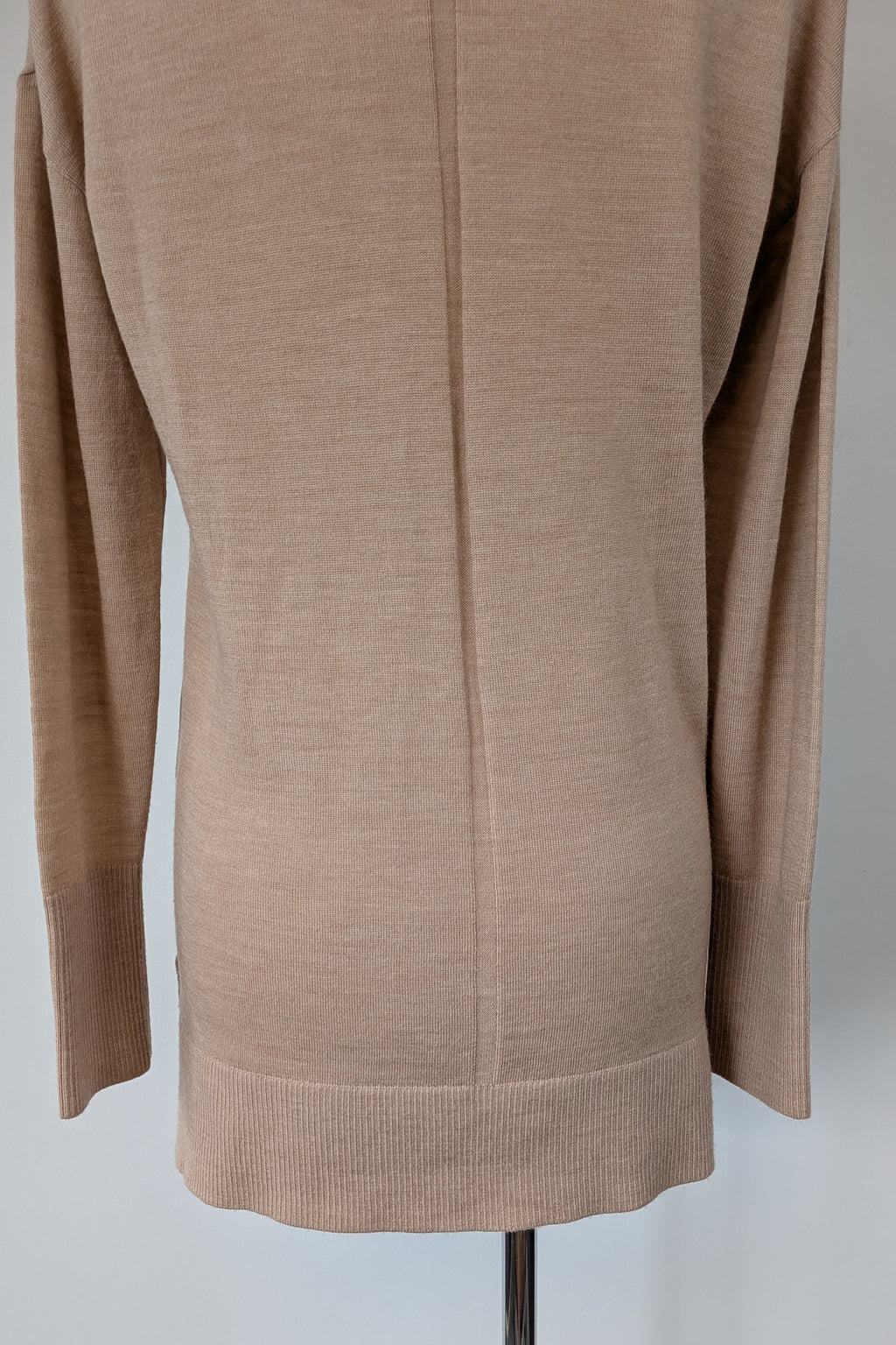 Witchery 100% Merino Wool Champagne Sequin Bead Detail Jumper Size XS