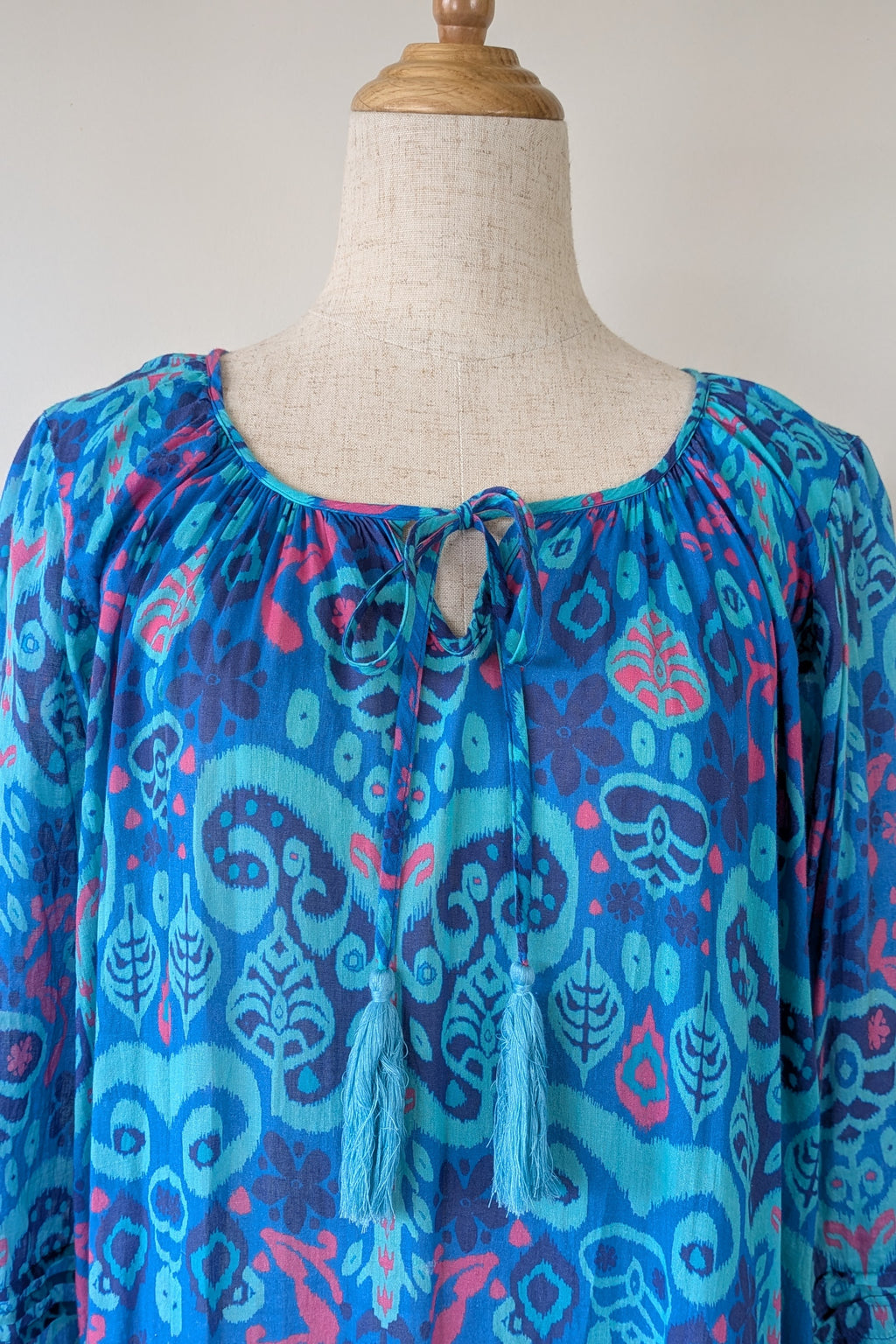 Naudic Cotton Bohemian Midi Dress Size S