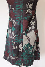 Vintage Cue Botanical Print Shift Dress Size 6