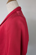 Perri Cutten Structured Cropped Blazer in Pink Size 10