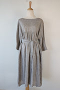 Stella Moda Linen Midi Dress in Grey in One Size