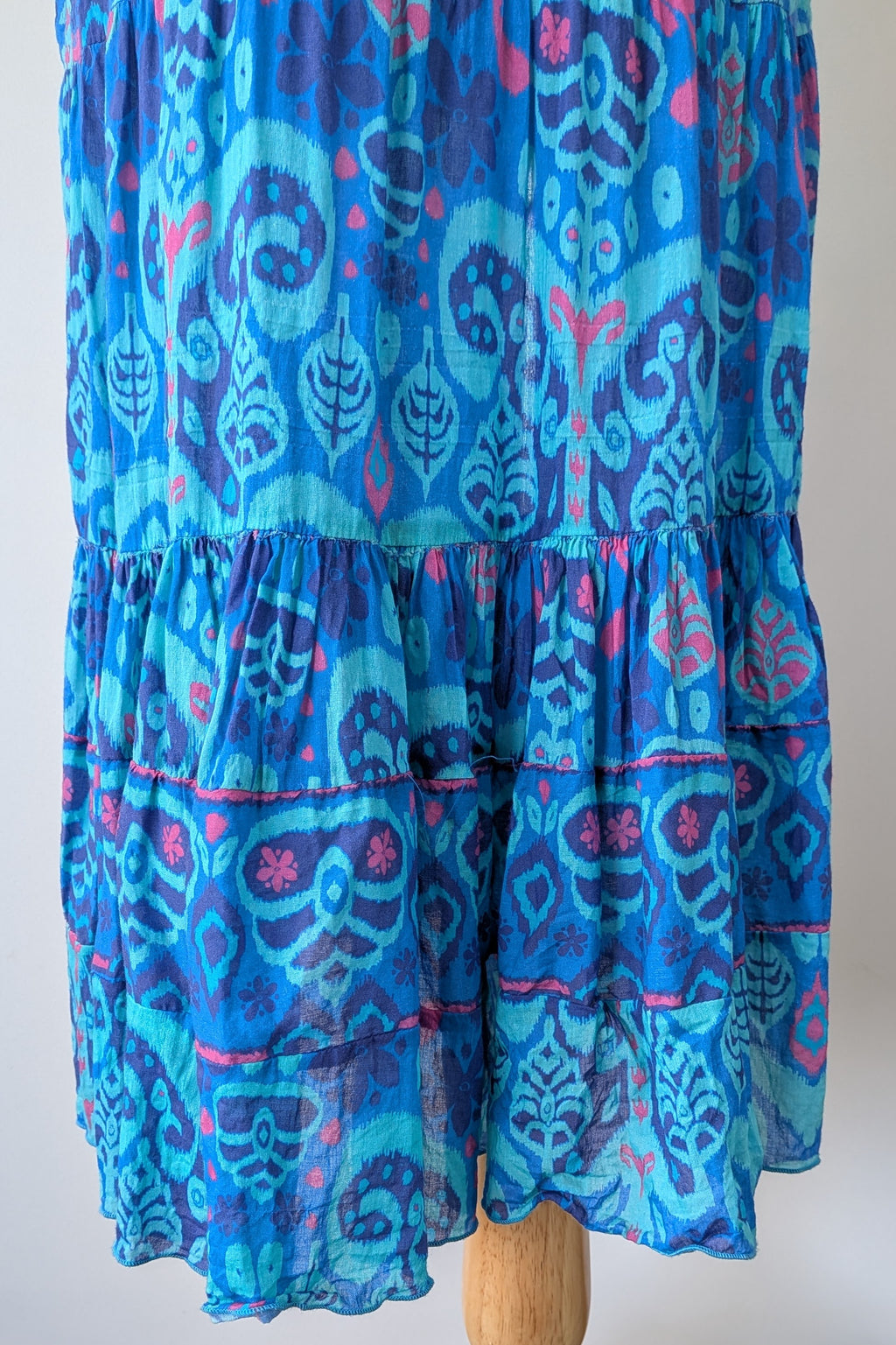 Naudic Cotton Bohemian Midi Dress Size S