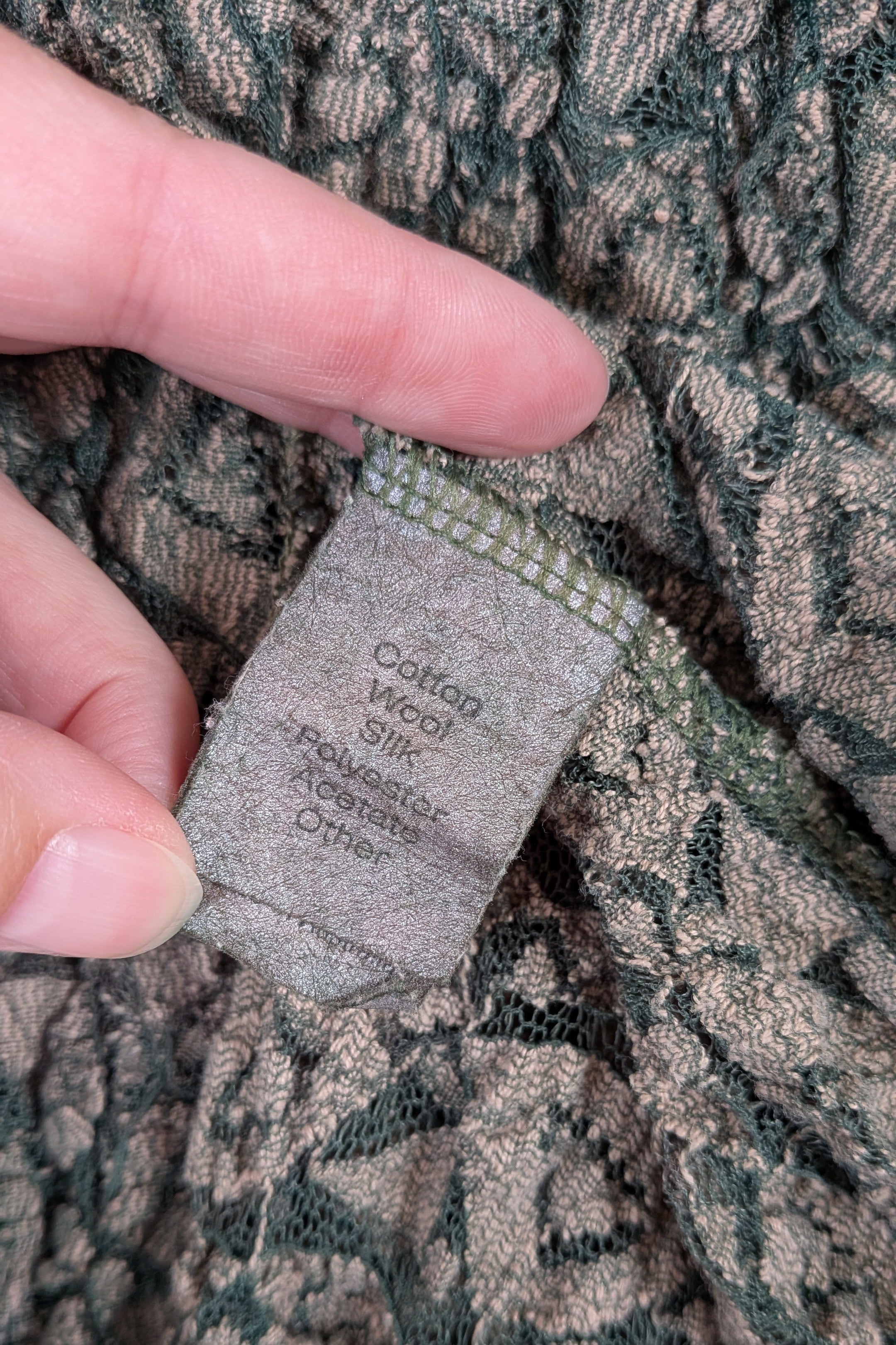 Vintage Y2K Envy Me Green Bouclé Weave Tunic One Size