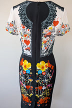 Piccione.Piccione Italian Designer Printed A-Line Dress Size 10/12