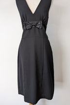 Vintage Y2K Crossroads Sleeveless Black Bow Cocktail Dress Size 12/14