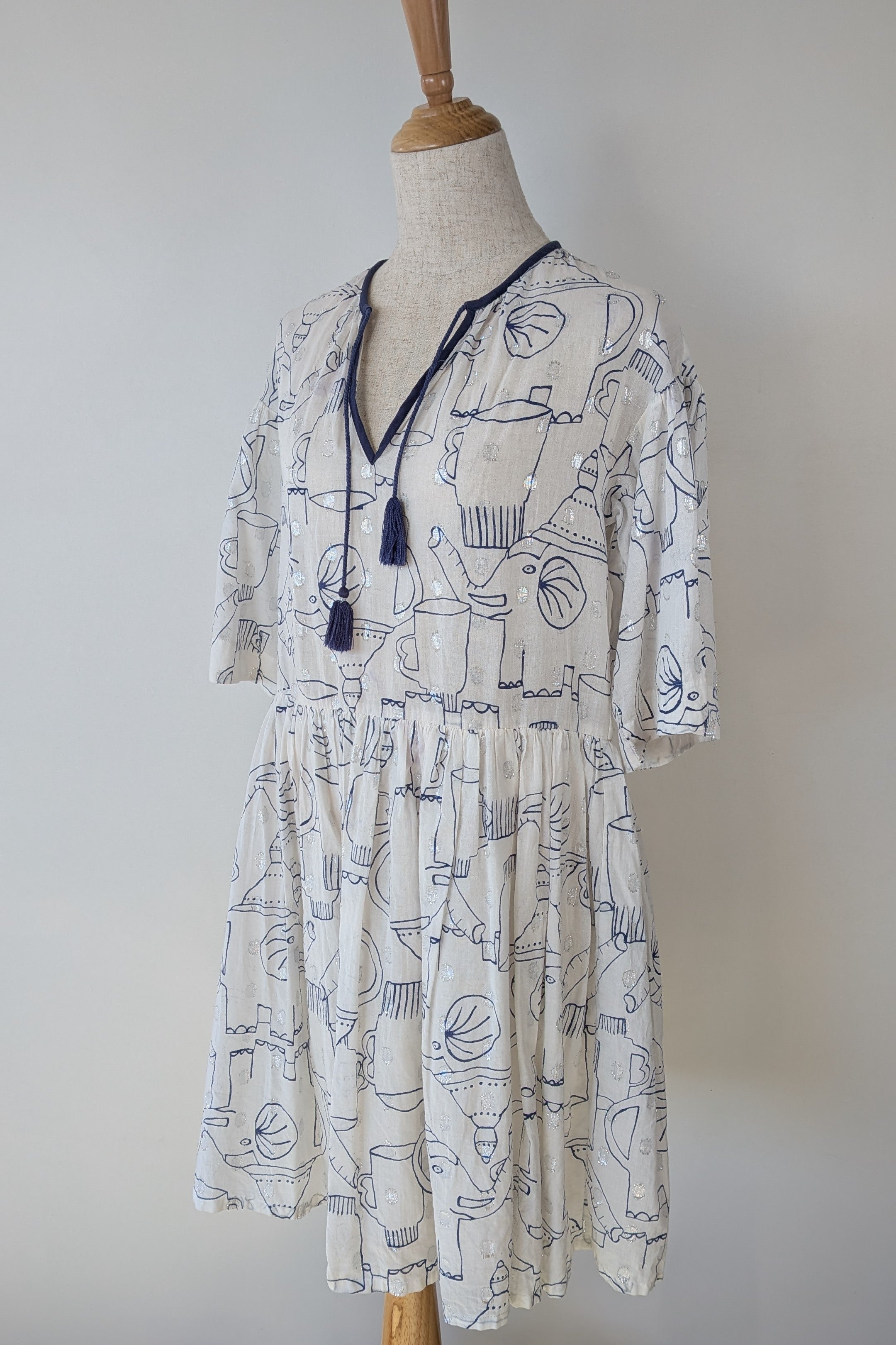 Gorman x Monika Forsberg Elephant Tea Dress Size 6