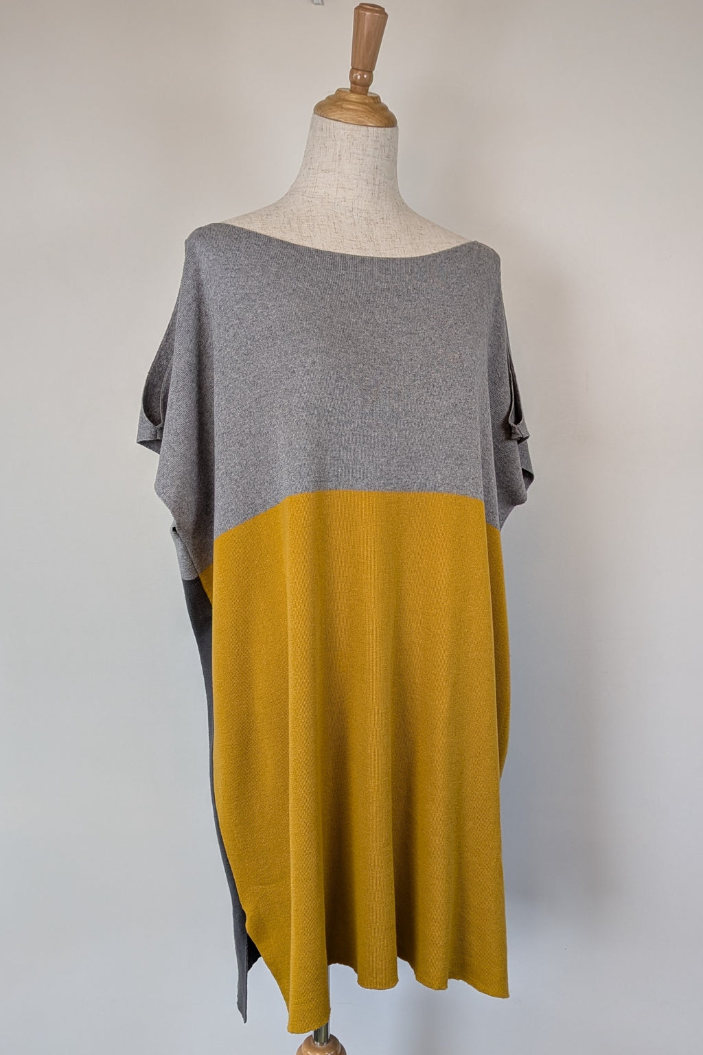 Uimi Colour Block Egyptian Cotton & Cashmere Knit Dress Size S-M