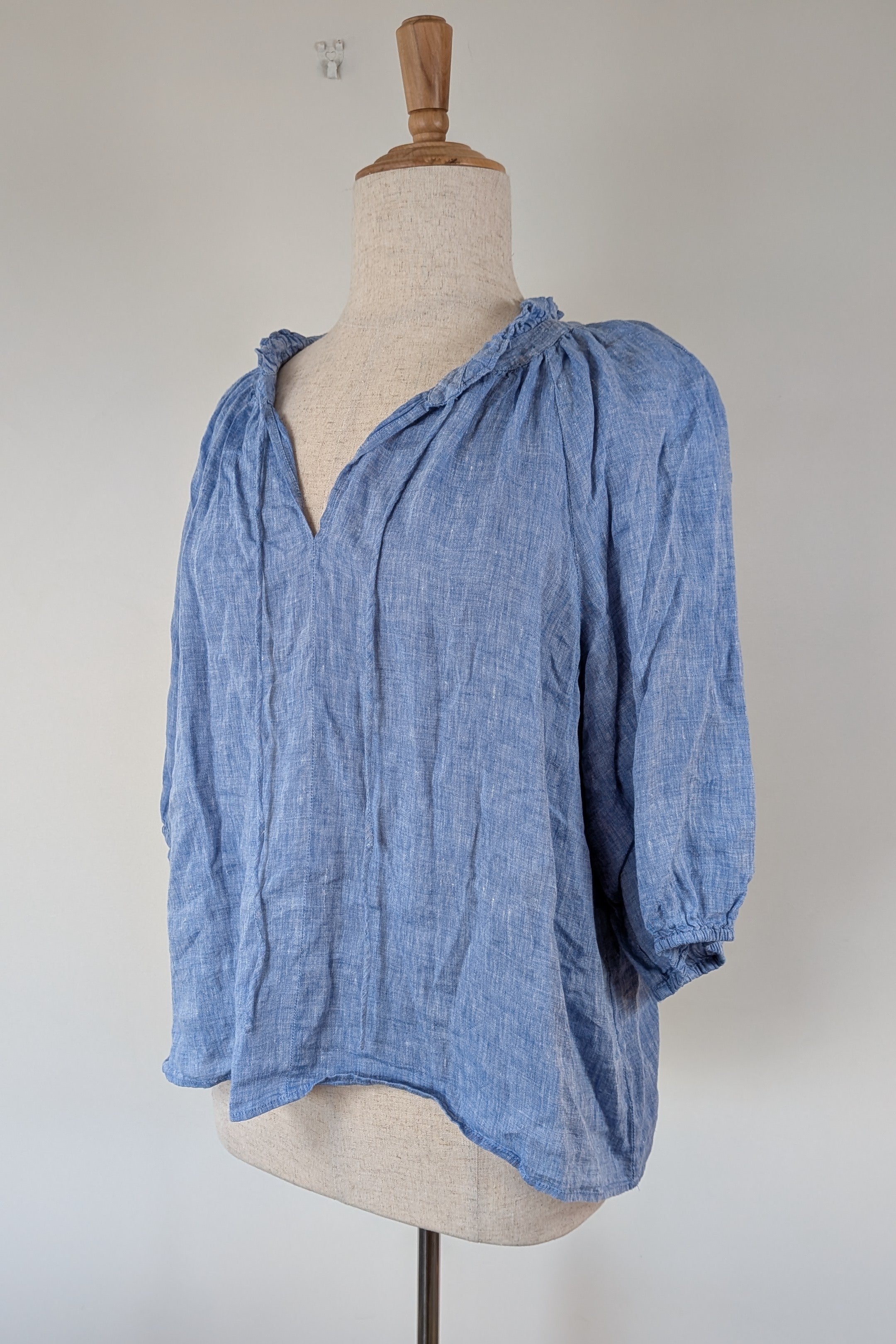 Sussan Ocean Blue 100% Linen Top Size 18 Brand New With Tags RRP $79.95
