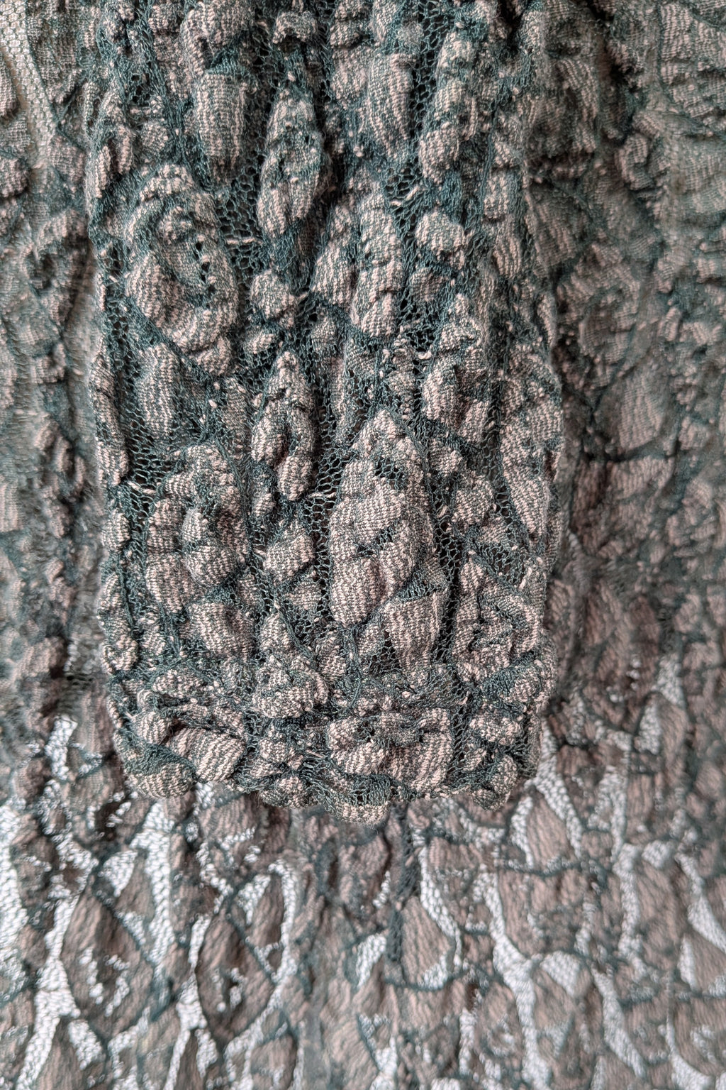 Vintage Y2K Envy Me Green Bouclé Weave Tunic One Size