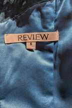 Review Teal Lace Drop Waist Dress Size 6