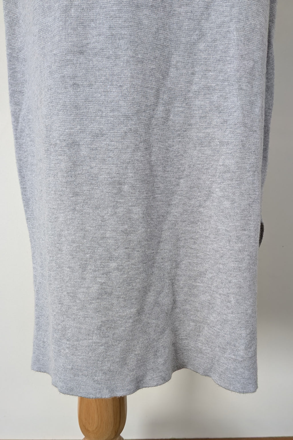 Ripe Maternity Silver Marle Layered Knit Nursing Dress Size M