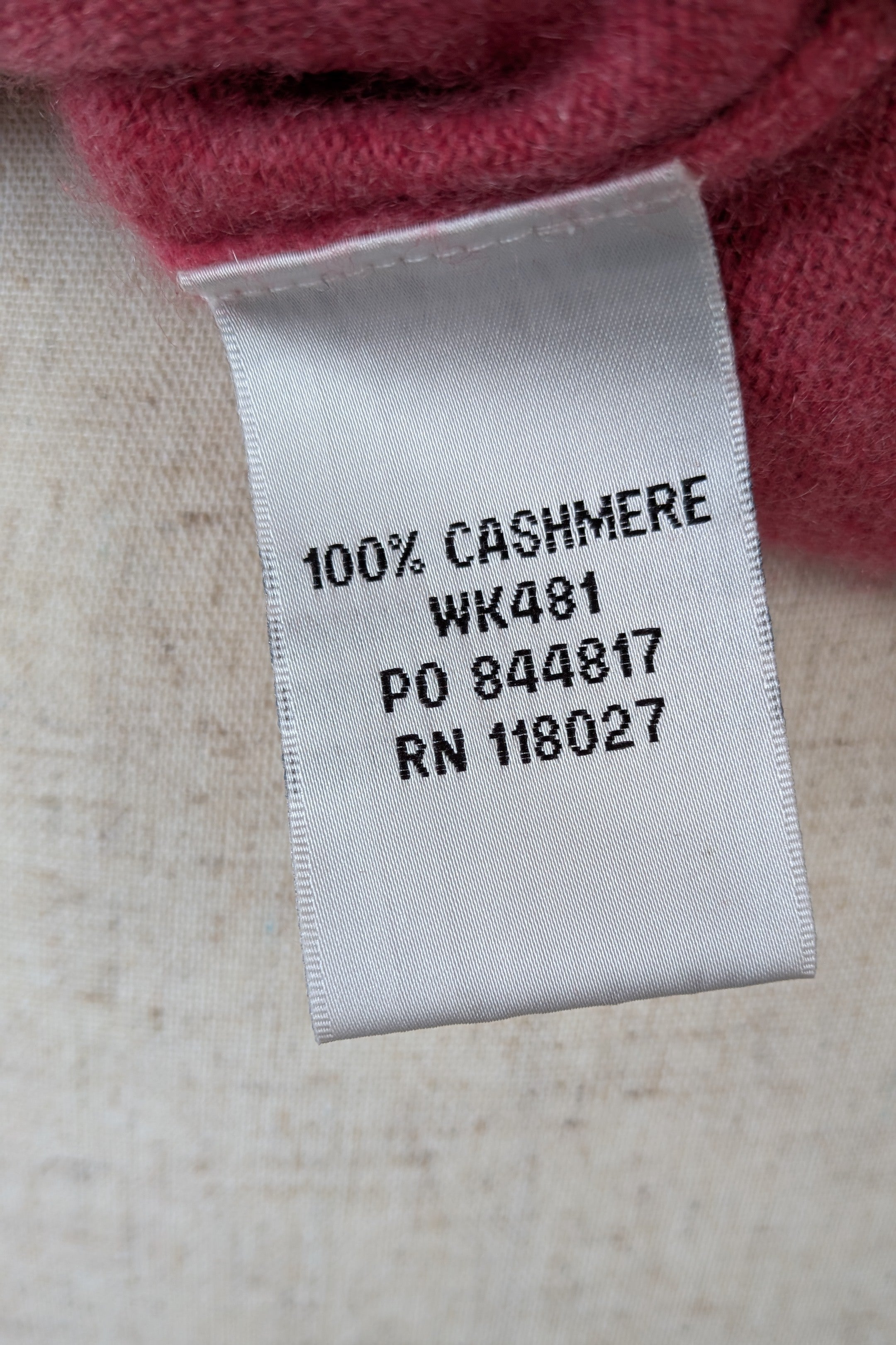 Boden Pink 100% Cashmere Floral Embroidered Cardigan Size 12/14