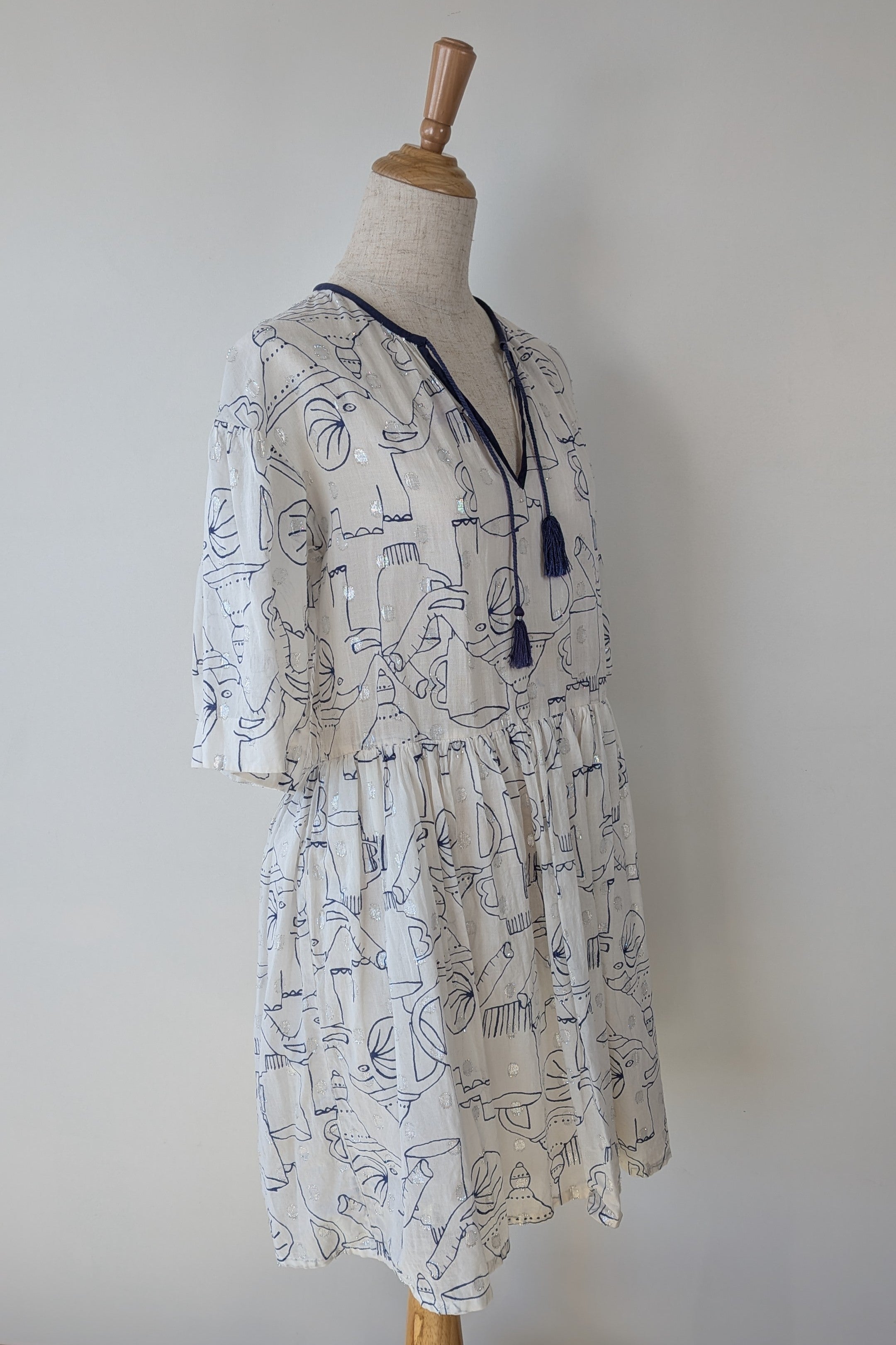 Gorman x Monika Forsberg Elephant Tea Dress Size 6