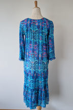 Naudic Cotton Bohemian Midi Dress Size S