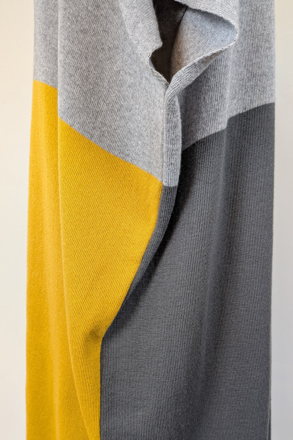 Uimi Colour Block Egyptian Cotton & Cashmere Knit Dress Size S-M