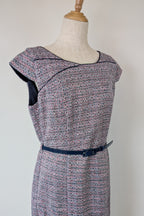 Review Tweed Pencil Dress with Belt Size 12