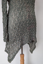 Vintage Y2K Envy Me Green Bouclé Weave Tunic One Size