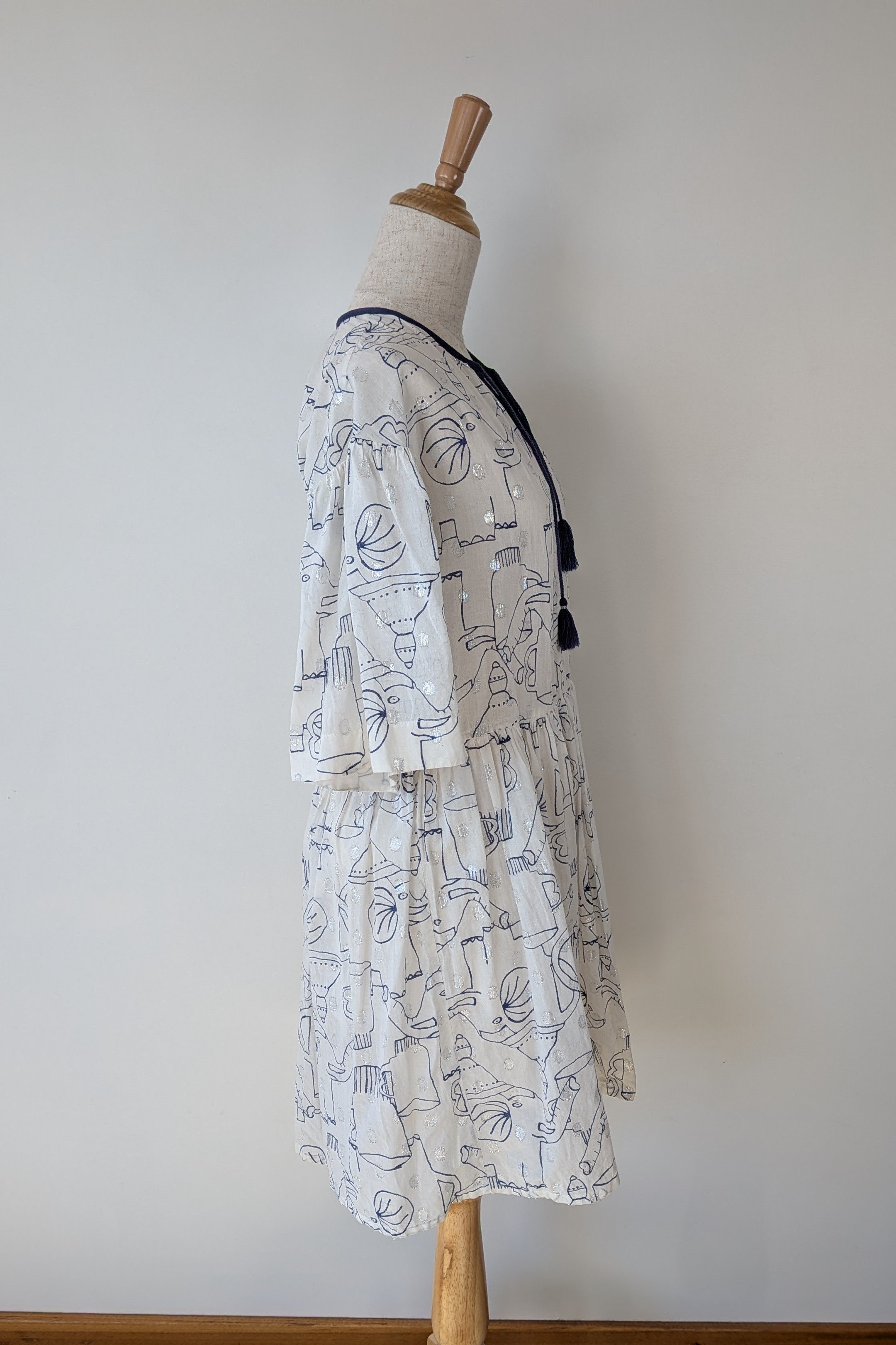 Gorman x Monika Forsberg Elephant Tea Dress Size 6