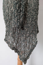 Vintage Y2K Envy Me Green Bouclé Weave Tunic One Size
