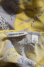 Country Road Tropical Print Woven Top Size M