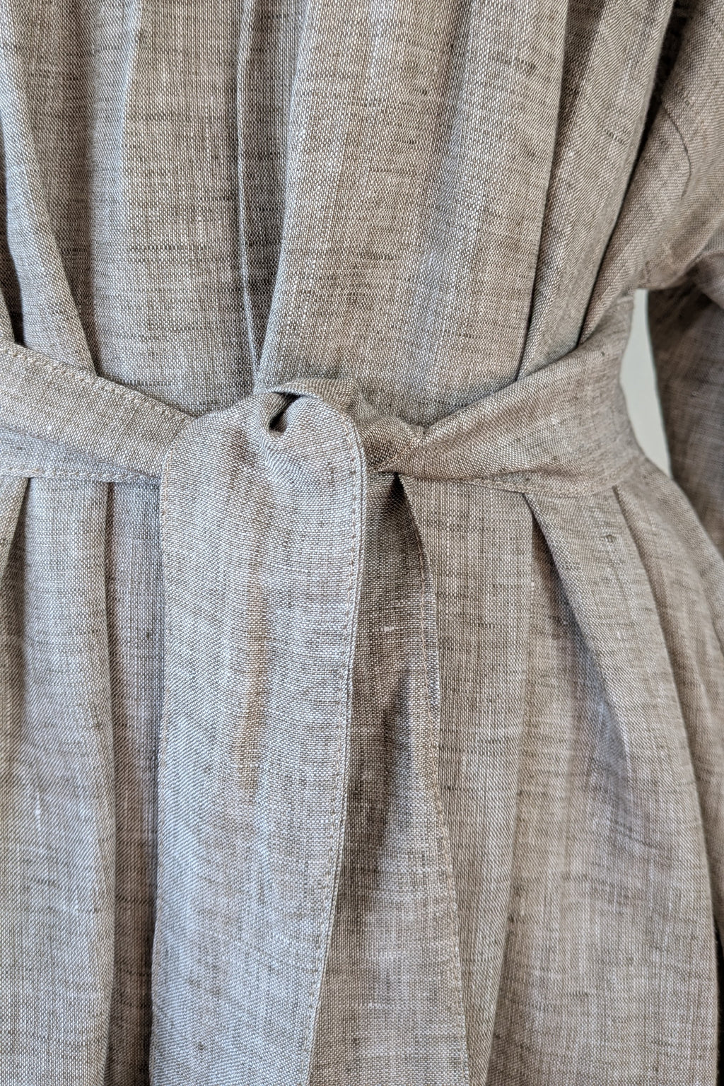 Stella Moda Linen Midi Dress in Grey in One Size