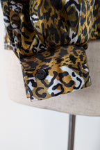 Vintage 90s Talkabout Leopard Print Shirt Size L