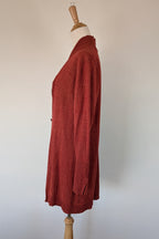 Vintage 90s Meredith Rust Long Cardigan Size 12
