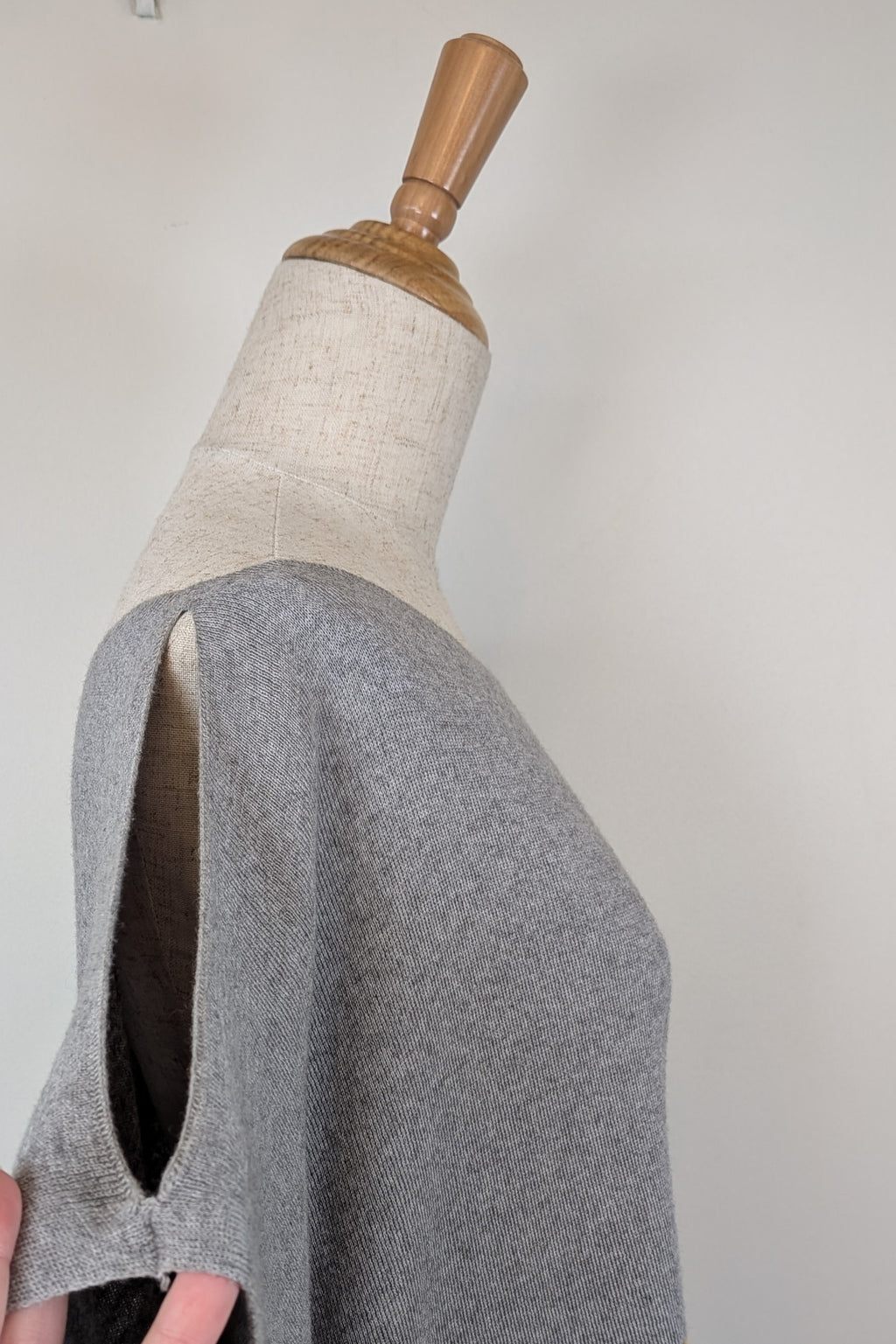 Uimi Colour Block Egyptian Cotton & Cashmere Knit Dress Size S-M